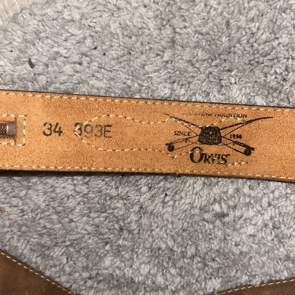 MUST SEE!!! Vintage Orvis Men’s brown leather braided trout belt 36 EUC - Picture 12 of 14